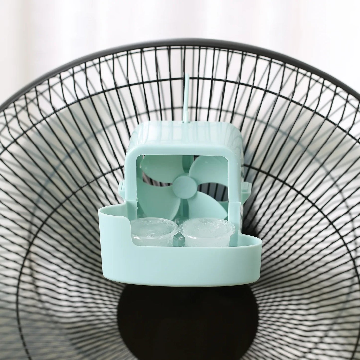 Clip-On Ice Cooling Fan Portable Air Cooler for Summer Desk Camping Outdoor Essentials Personal Evaporative Air Conditioner fans
