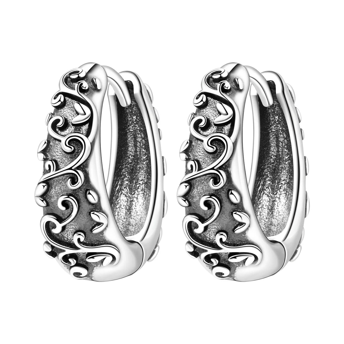925 Sterling Silver Needle Iris Flower Hoop Earrings for Women Original Elegant Versatile Jewelry Birthday Party Fine Gift 2026