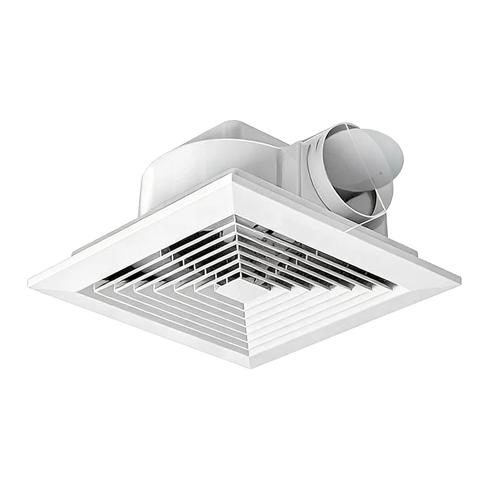 Energy Efficient Ceiling Mounted Exhaust Fan Quiet 110 CFM Bathroom Ventilation With DC Motor For Kitchen And Bedroom