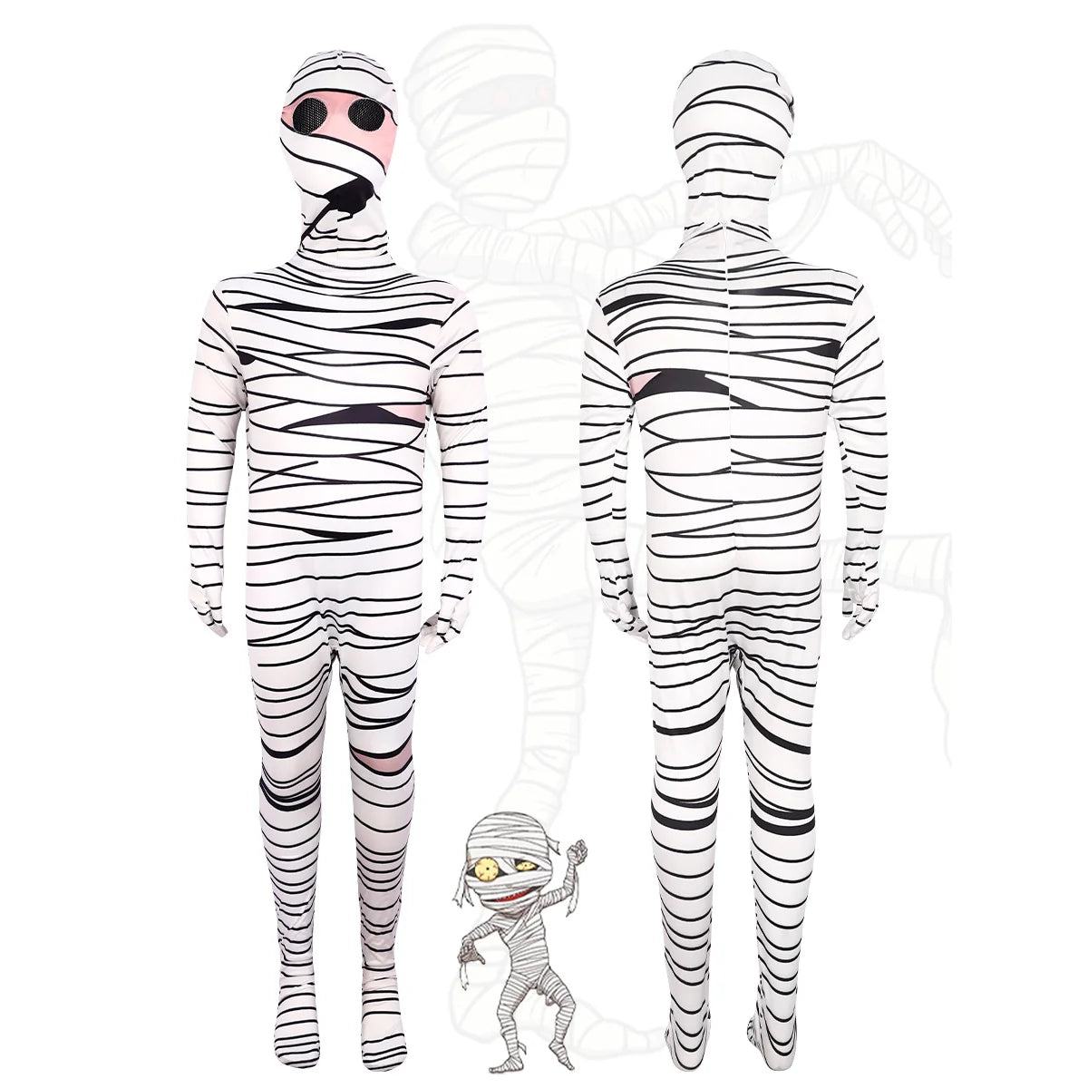 Halloween Costumes for Kids Siren Head Cosplay Bodysuit Boys Girls Anime Black Cat Character Fancy Dress Carnival Party Clothing