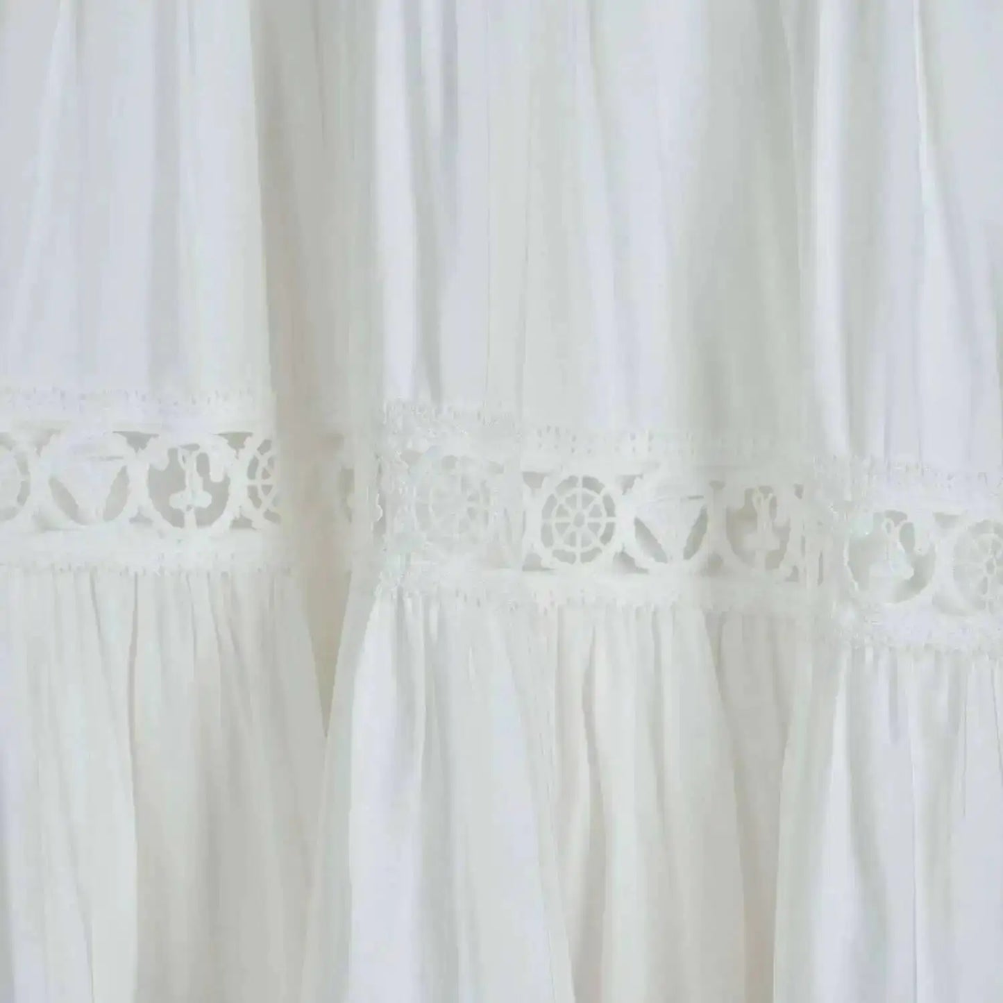 Luxury Long Maxi Dresses Shirt Women 2025 Summer Holiday Lace Embroidery Cotton Loose Big Size Hollow Out Wedding Dress White