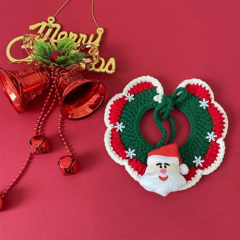 Cat Christmas Clothing Dog Cat Collar Christmas Cute Sweet Pet Scarf Bow Cat Dog Christmas Clothing Cat Accessories