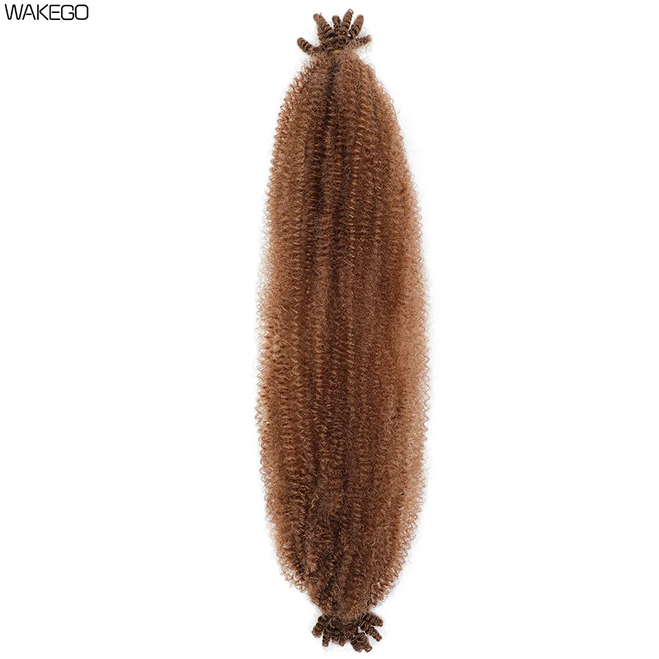 Marley Twist Braiding Hair Ginger Burgundy Ombre Brown Black Springy Afro Twist Hair PreFluffed Spring Twist Kinky Braiding Hair