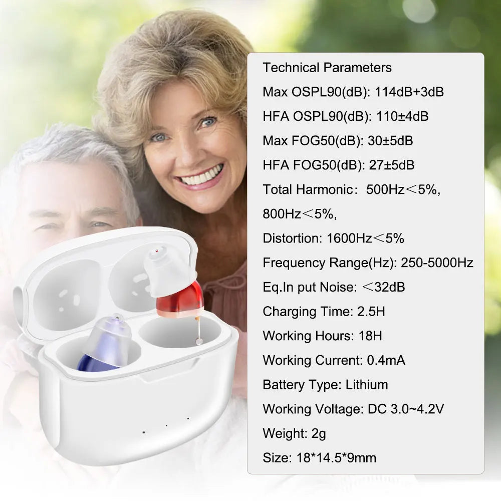 Hearing Aids High Quality Hearing Aids Rechargeable Digital Noise Reduction 16 Channel Sound Amplifier for Elderly Audifonos