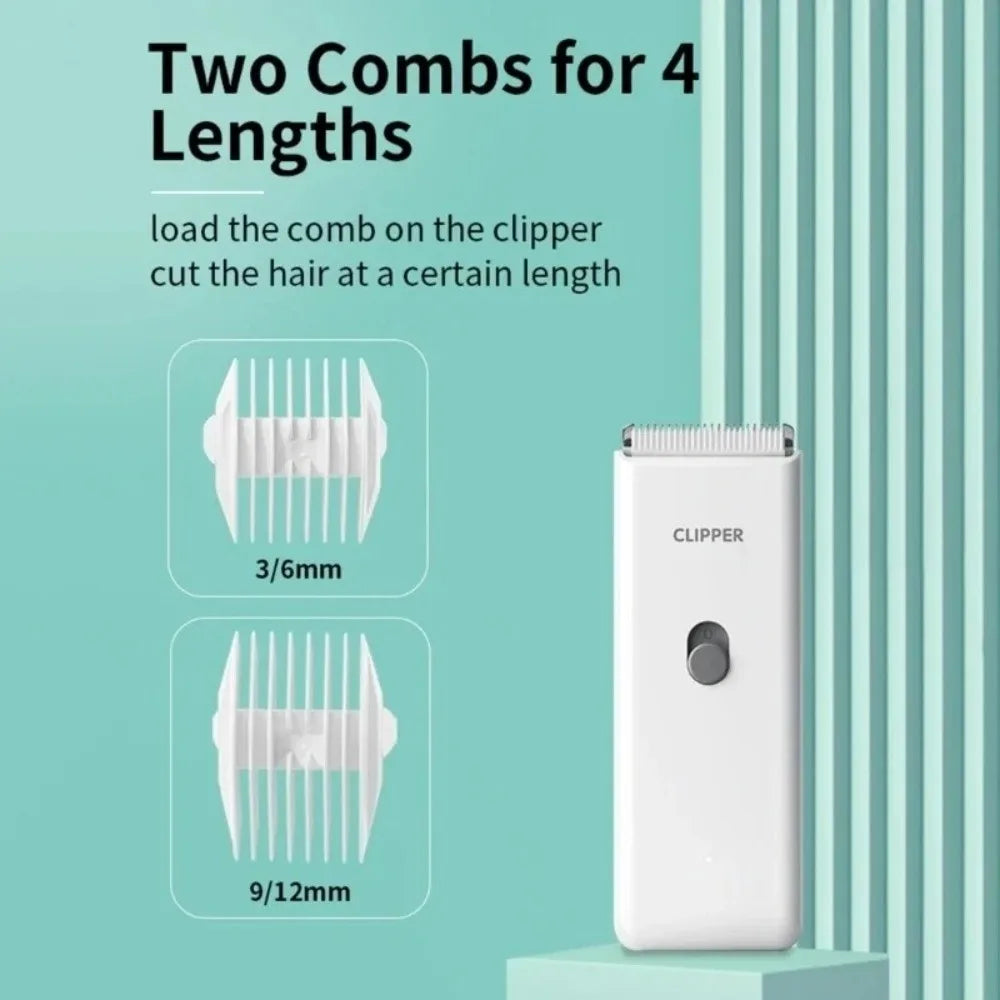 Professional Dog Hair Clipper Waterproof Low Noise Pet Hair Trimmer Wireless Mute Cat Grooming Clipper Home Use