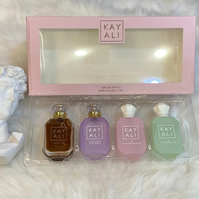KAYALI Arabic Perfume Set 4x30ml Long Lasting Unisex Mini Fragrance Collection Sweet Vanilla Oriental Luxury Portable Travel
