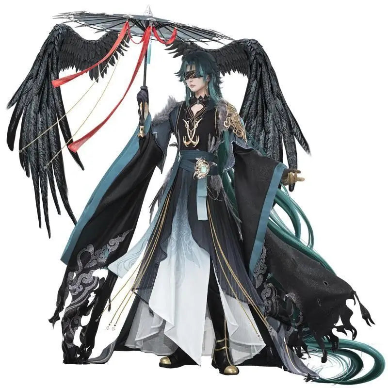 Halloween XIAO Costumes Hanfu Game Genshin Impact XIAO clothes Cosplay Costume Anime Costume Outfit Full Set