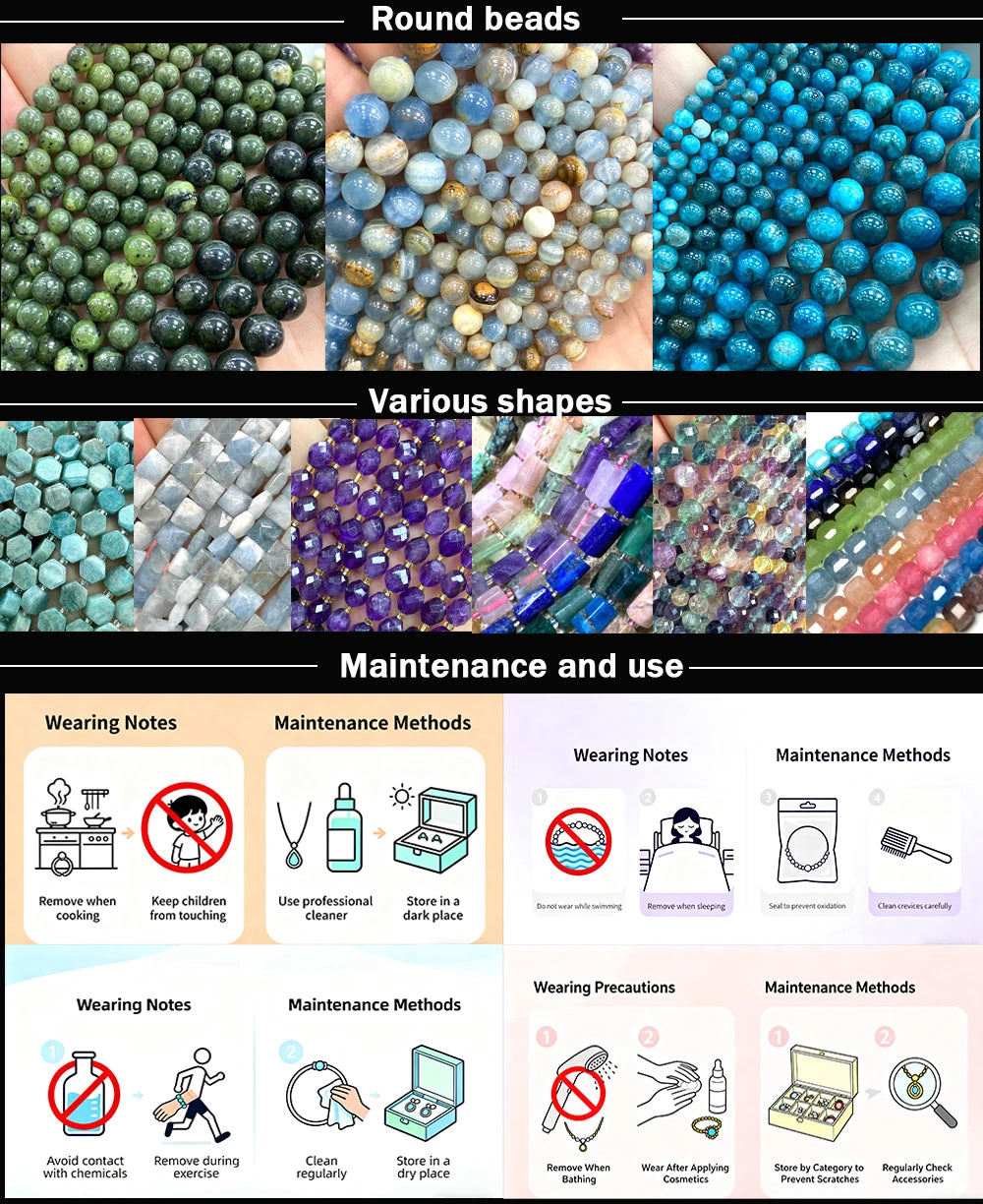 3x4mm Rondelle Faceted Natural Stone Chalcedony Tourmaline Color Loose Spacer Beads for Jewelry Making Diy Bracelet Accessories