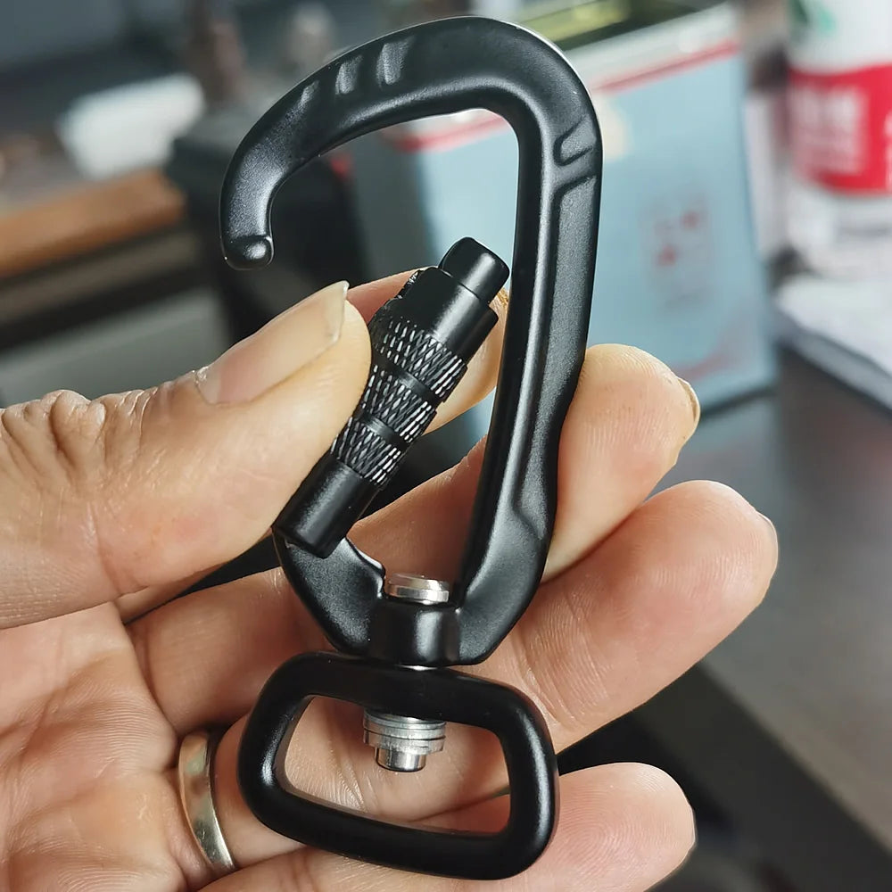 Safety Carabiner Clip Auto Locking 360 Rotational Hook 4KN Pull for Dog Leash Hammocks Backpacks Outdoor Climbing Accessories