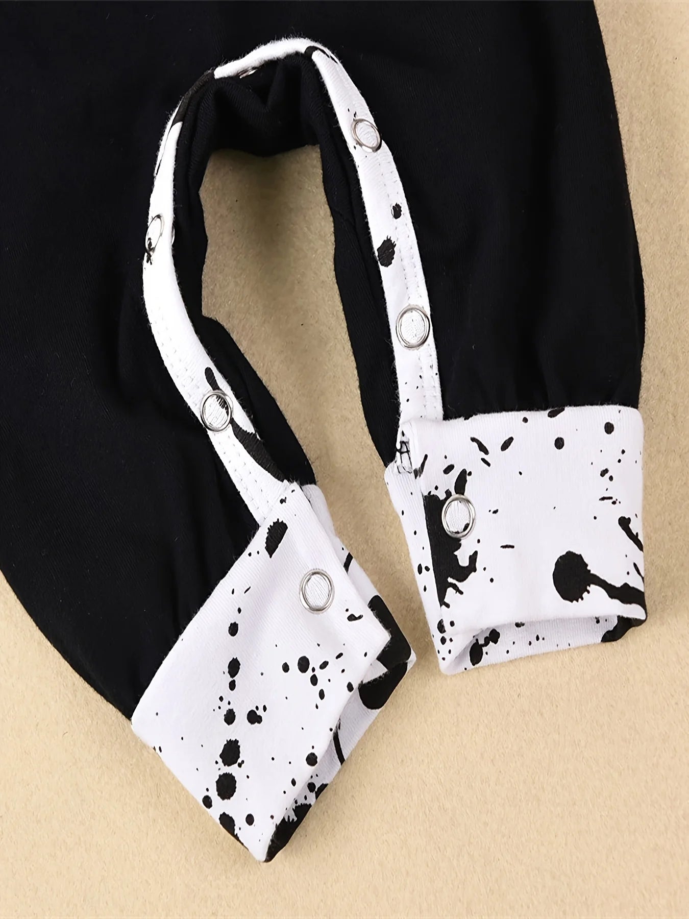 Halloween Newborn  Baby Boy Clothes Infant Baby Boy Romper Long-Sleeve Hooded Cotton Letter Print Nightmare Jumpsuit