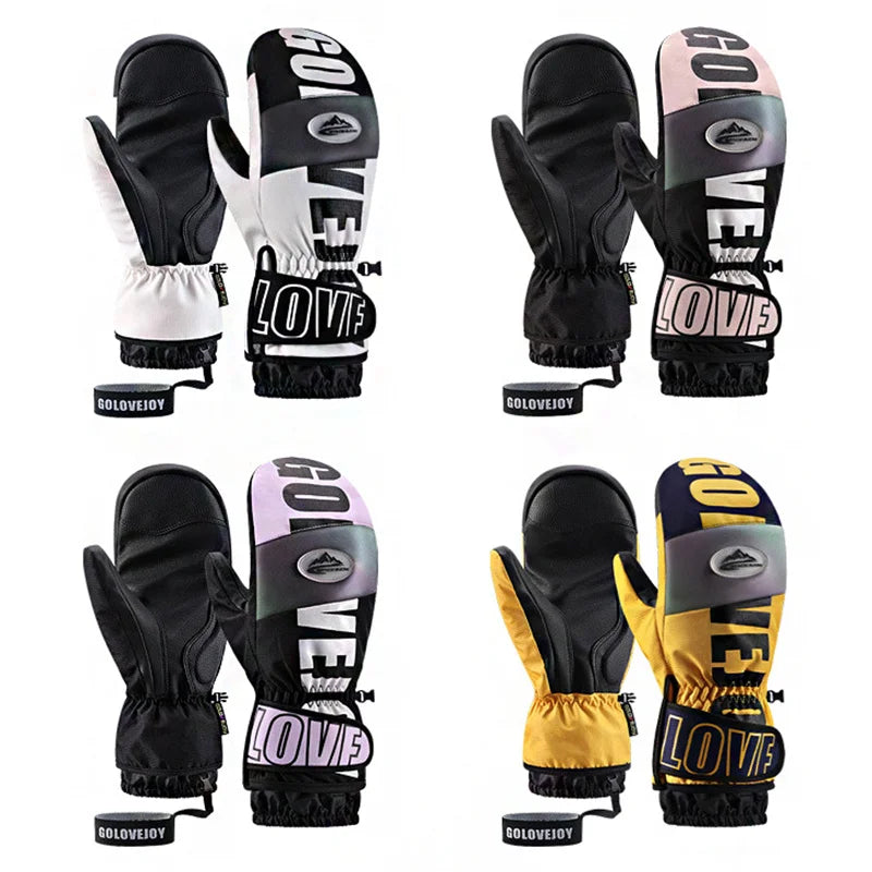 3M Thinsulate Ski Gloves Women Men Windproof Breathable Waterproof Thermal Winter Warm Snow Skate Mittens Snowboard Accessories