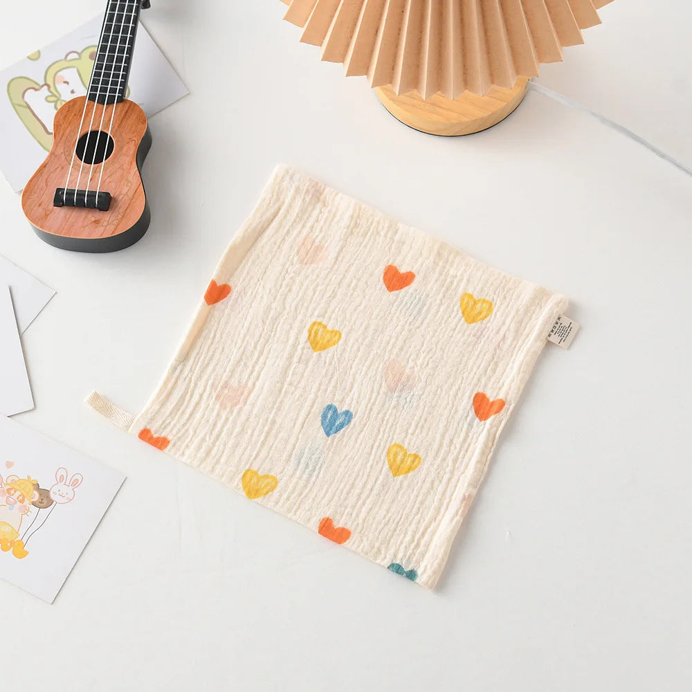 New Baby Cotton Square Towels Infant Wash Hand Face Wipes Washcloth Facecloth Handkerchief Muslin Cloth Feeding Bib Baby Items