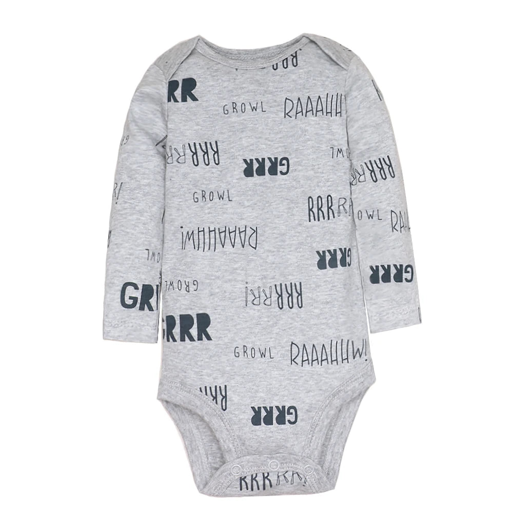 5Pcs/Lot Baby Bodysuits Long Sleeves Newborn Baby Clothes 100% Cotton Cartoon Baby Clothing Infant Baby Boy Girl Clothes