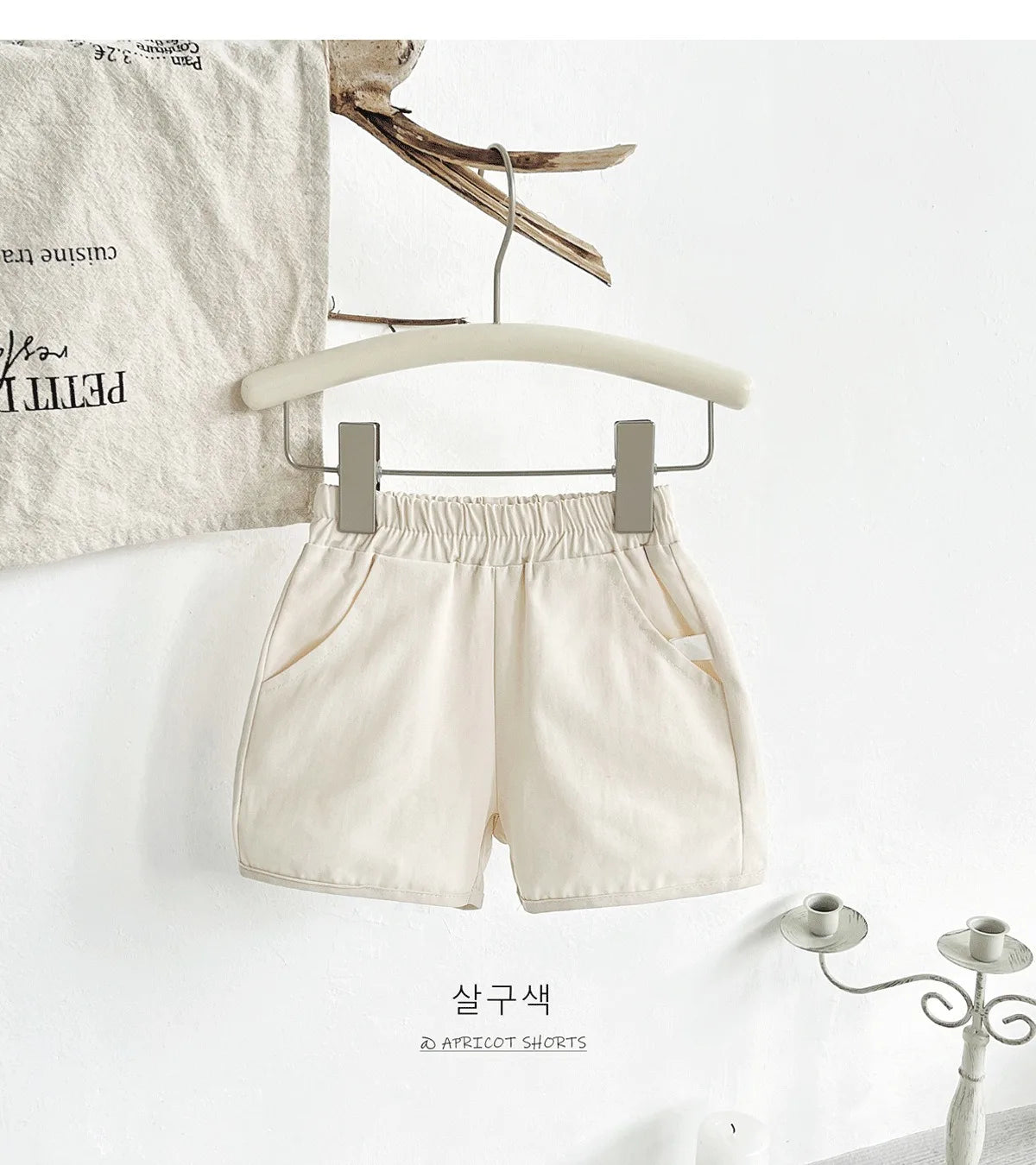 Ircomll 2 Pcs Summer Baby Workwear shorts 100% Organic Cotton for Infant Baby and Toddler, Boys, Girls Breathable Leisure Shorts