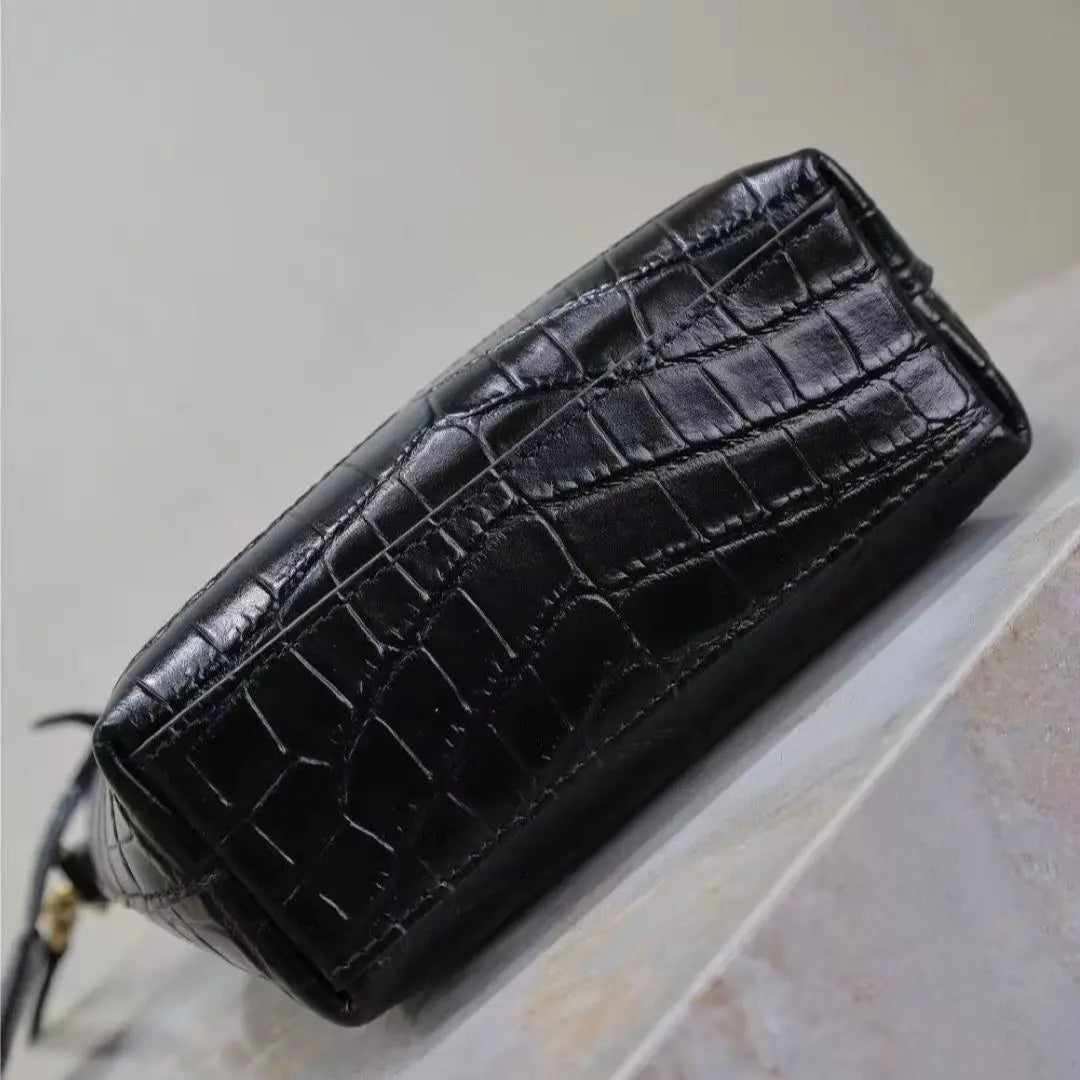 Designer Brand New High Quality First Layer Cowhide Hand Bill Shoulder Bag Women's Fashion Bucket Bag Crossbody