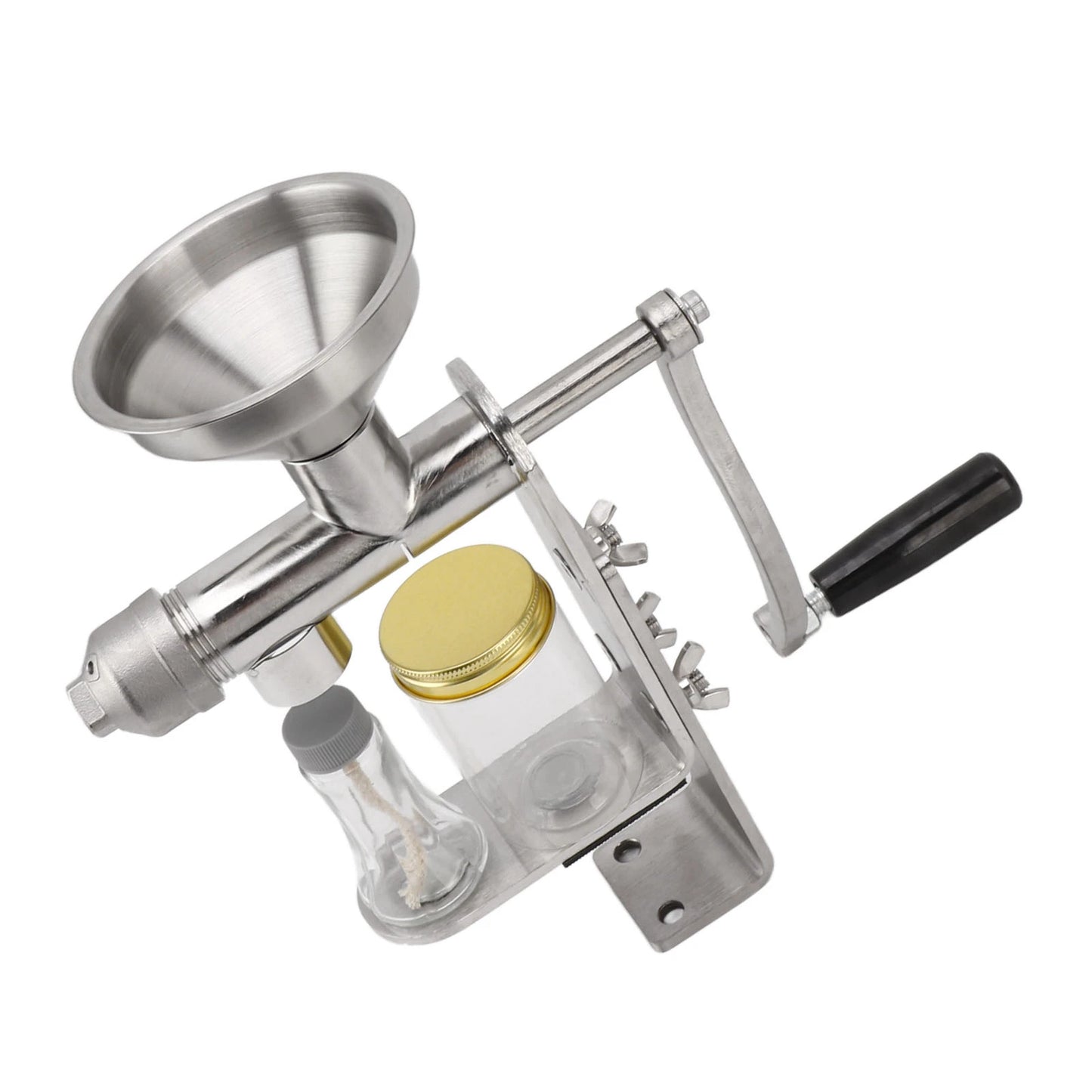 Oil Extractor Machine Oil Press Machine Hot Cold Press Stainless Steel Efficient Easy To Clean Manual for Kitchen