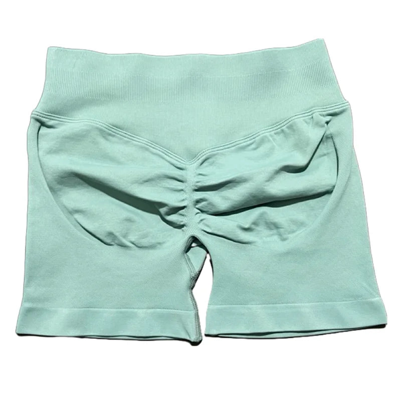 HISTELLO Sports Shorts 4.5‘’ High Waist Women Yoga Workout Shorts Seamless Leggings Stretch Fitness Sweatpants Gym Short