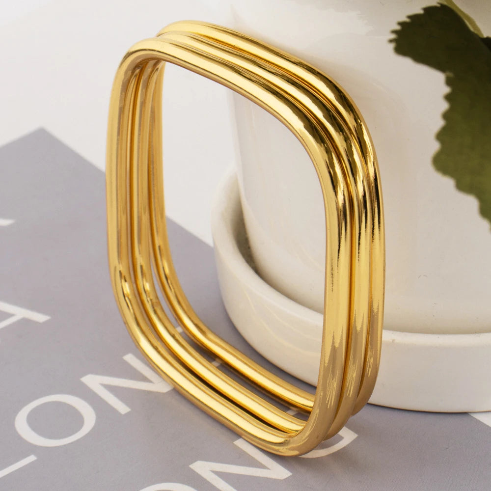 Bracelets Woman Gold Plated Simple Hip-hop Punk Personality Fashion High Stainless Steel Italian Men Sale Jewelry Accessories