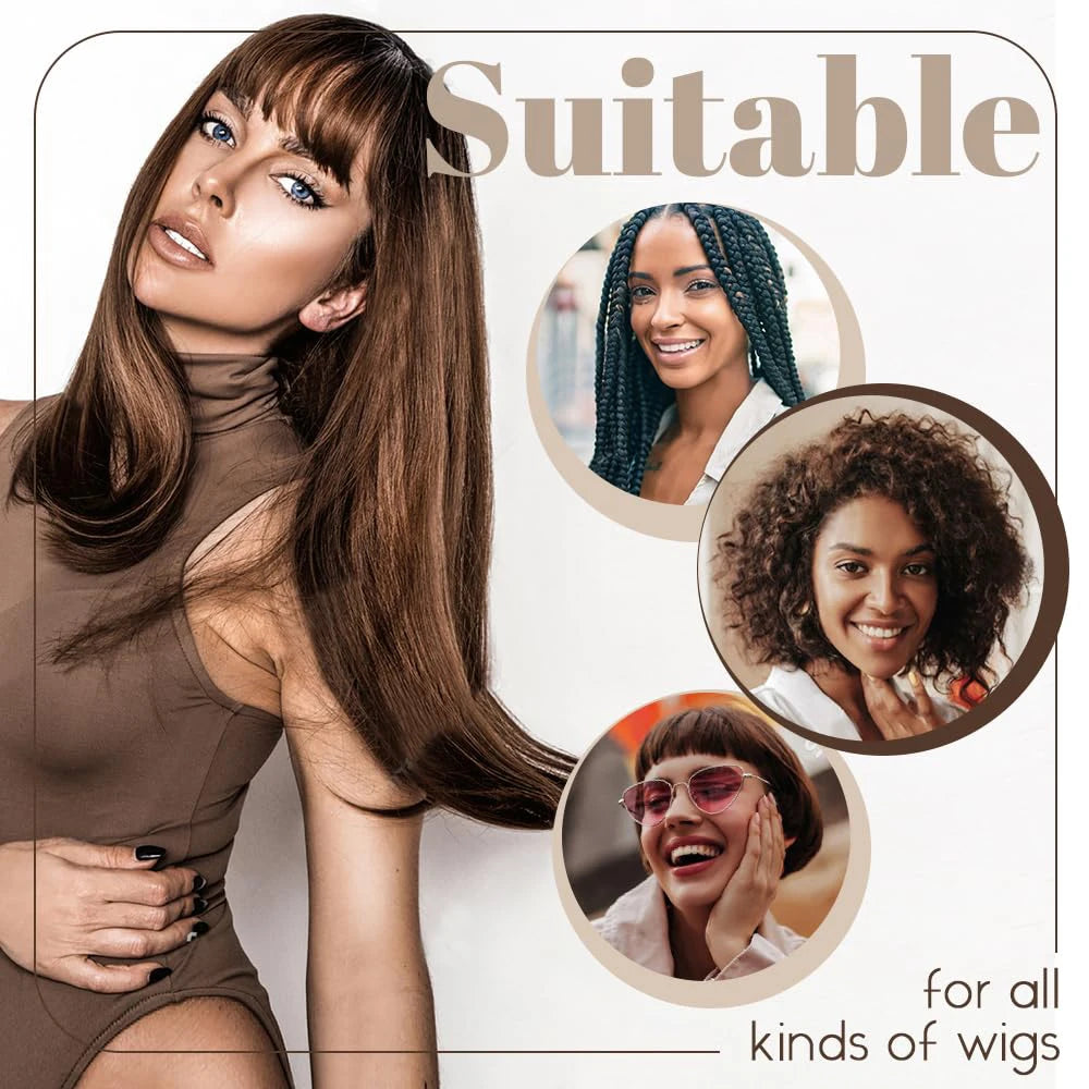 4/20pcs Red brown Wig Cap Elastic Breathable Invisible Wig Caps Perfect For Professional Use,2pcs/Pack