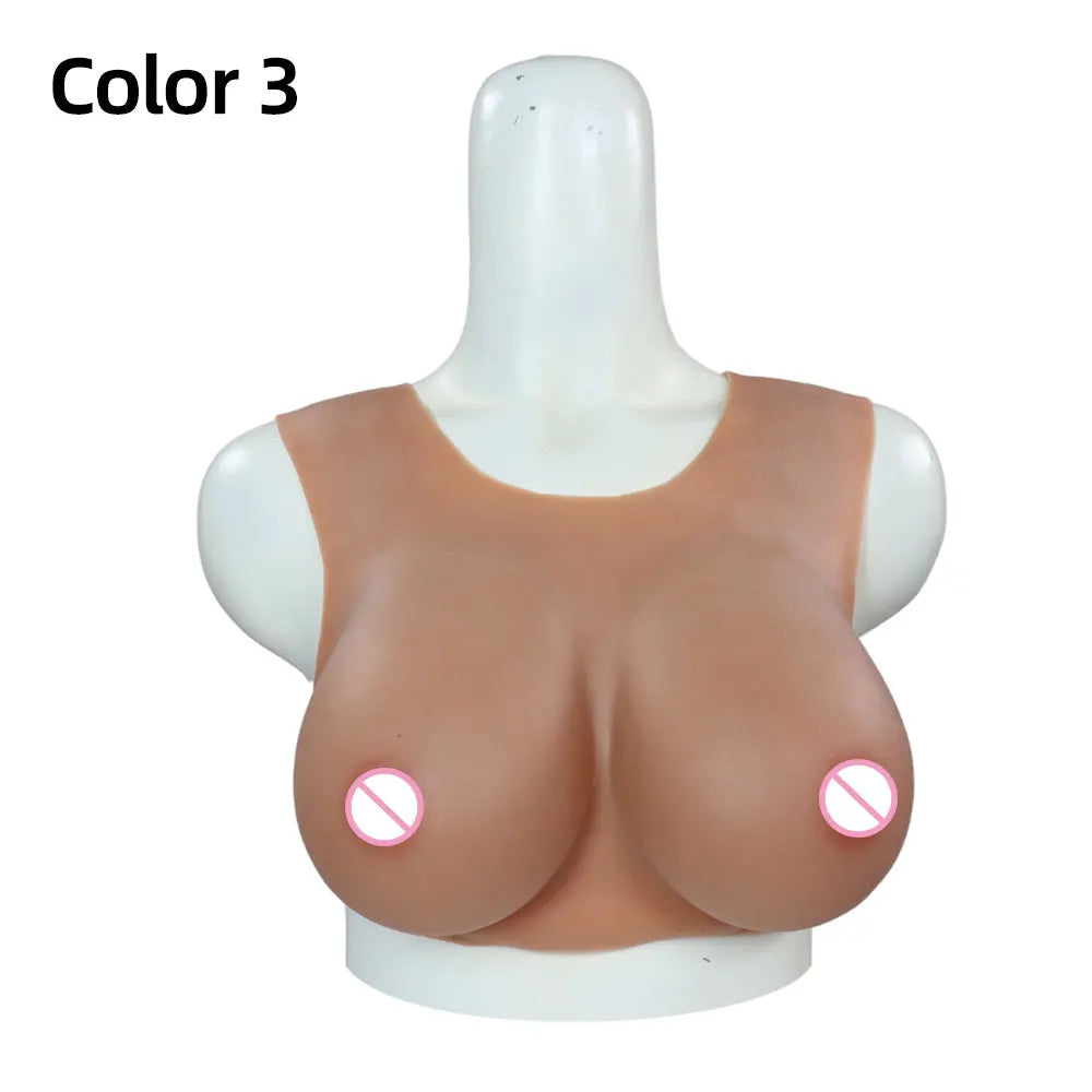 Cosplay Chest Silicone Breast Forms Huge Fake Boobs Transgender Drag Queen Shemale Crossdresser Artificial Breasts Shemale
