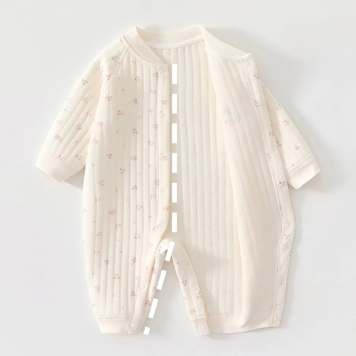 Autumn Winter Baby Jumpsuit Thicken Cotton One-piece Suit Newborn Romper Crawling Clothes 0-2Year Infant Warm Outerwear Bodysuit