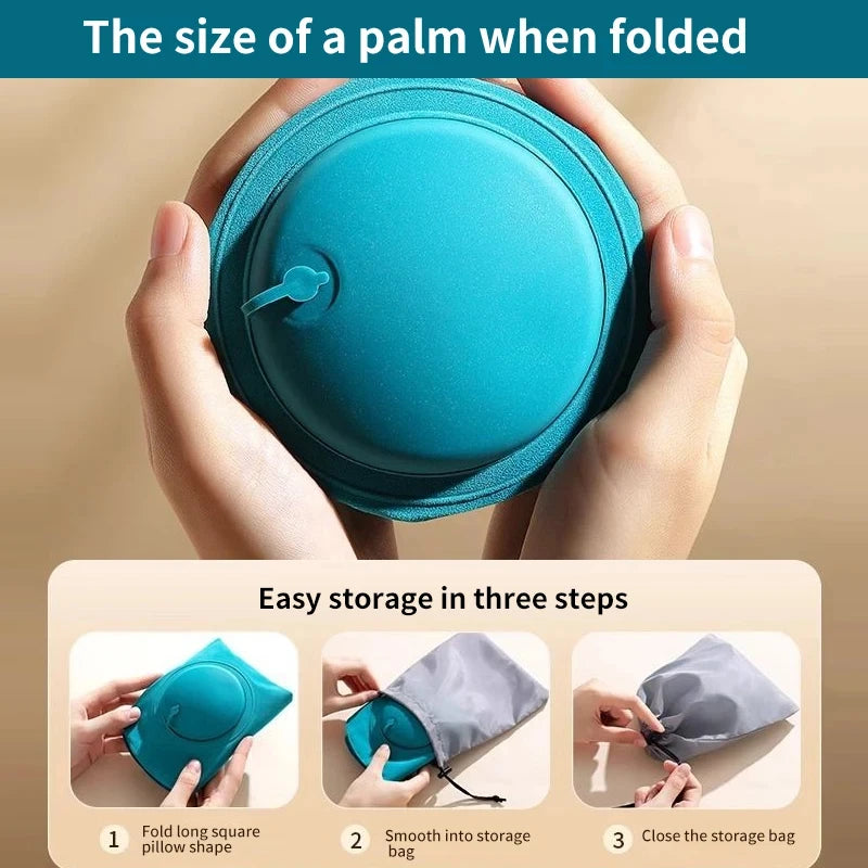 Travel Pillow Inflatable U-Shape Neck Pillow Portable Cervical Orthopedic Protection Airplane Neck Pillows Travel Essentials