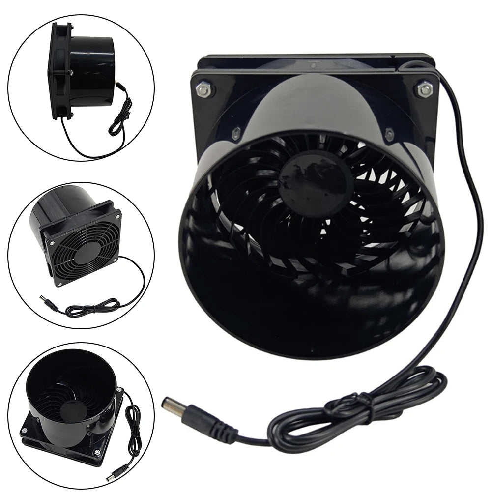Pet Comfort Exhaust Fan Solar Compatible Fan Air Circulation Fan For Kitchen Cooling System Versatile For Homes