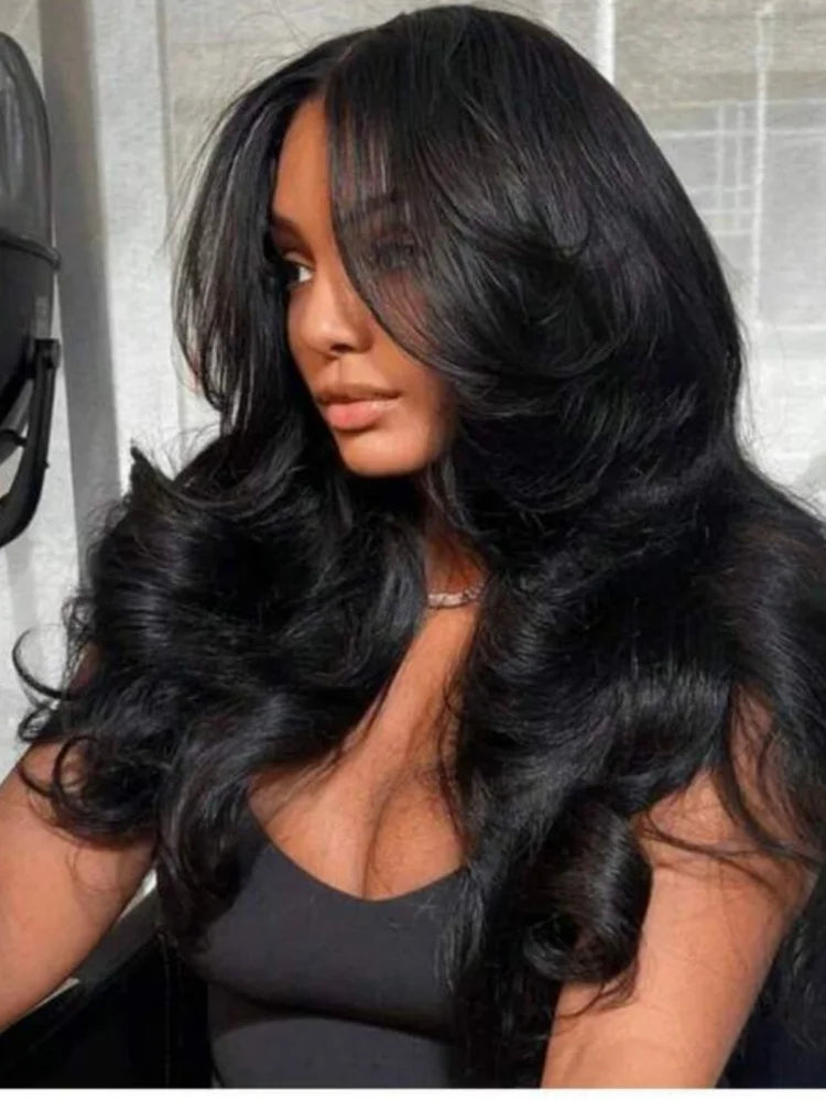 250% Density 42 Inch 13x4 Body Wave Lace Frontal Wigs Human Hair Pre Plucked 13x4 Frontal Wigs Human Hair HD Lace Body Wave Wigs