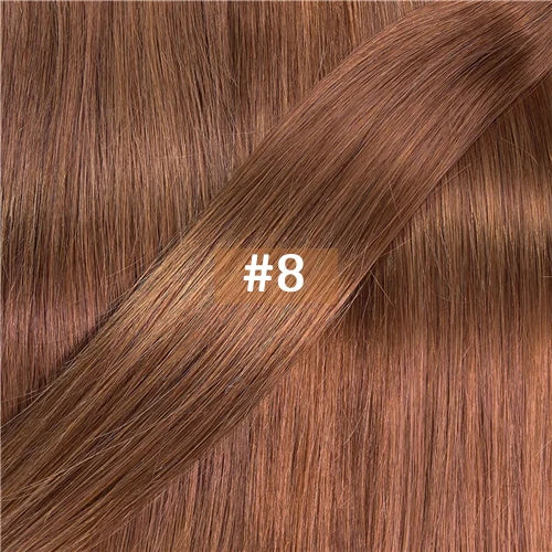 New Flat Tip Hair Extension Human Hair Straight Flat Tip Human Fusion Hair Natural Brazilian Keratin Capsule Real Human Hair 613