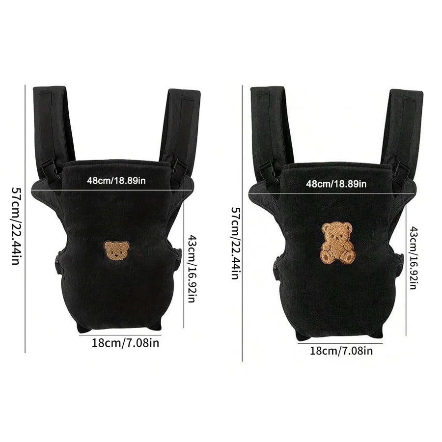 1Pc Ergonomic Multifunctional Baby Carrier - 4-in-1 Portable Baby Travel Gear, with Adjustable and Comfortable Front and Back Straps, the Perfect Gift for Baby's Welcome Party, Halloween, Christmas, and New Year