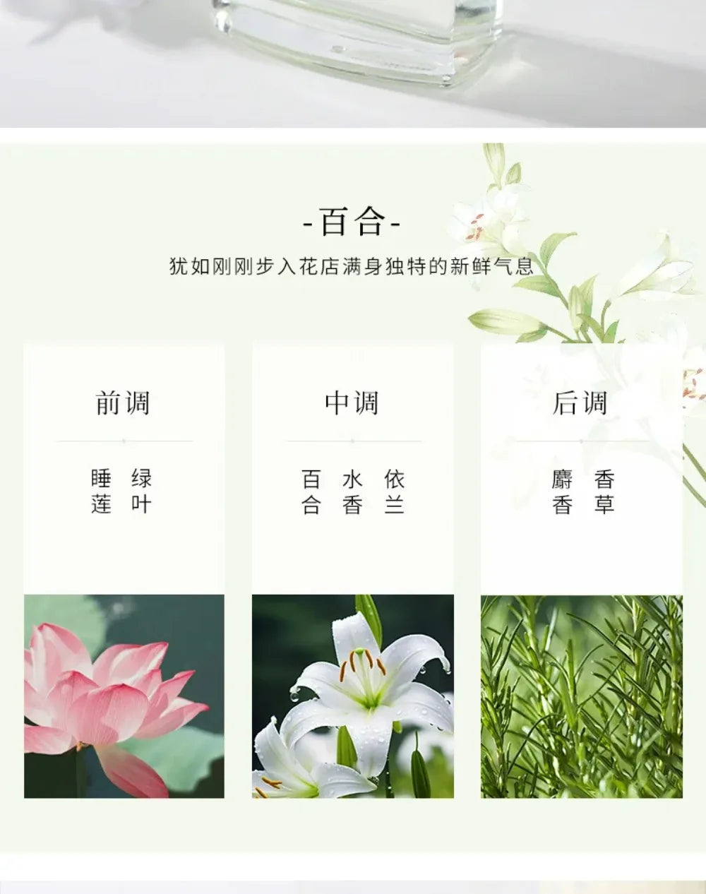 New 50ML Perfume Long-lasting floral fragrance Osmanthus Rose Lavender Gardenia Eau de Parfum For Unisex Original Perfume Brand