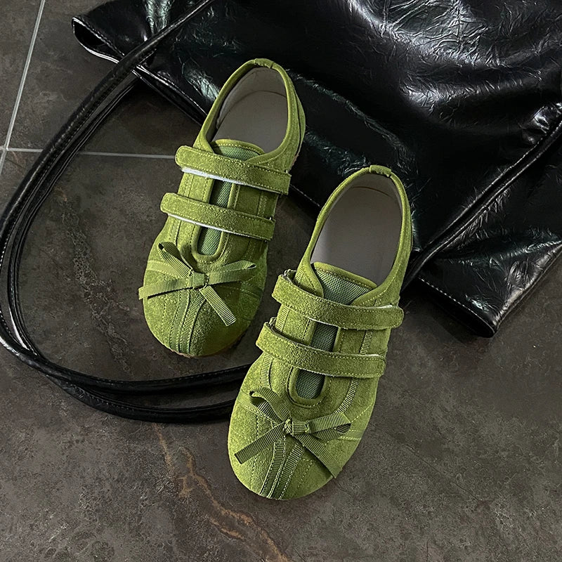 Flats Women Ballet Dance Shoes Walking Spring Cozy Sport Shoes Woman 2025 Fashion New Designer Sneakers Brand Zapatos De Mujer