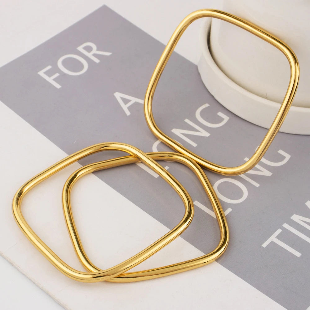 Bracelets Woman Gold Plated Simple Hip-hop Punk Personality Fashion High Stainless Steel Italian Men Sale Jewelry Accessories