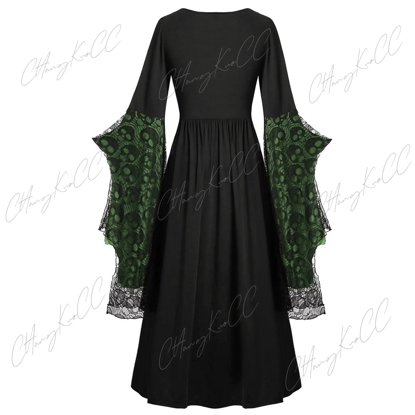 Vintage Halloween Cosplay Costume Witch Vampire Gothic Dress Ghost Dresses Up Party Printed Medieval Ghost Bride Female Clothes