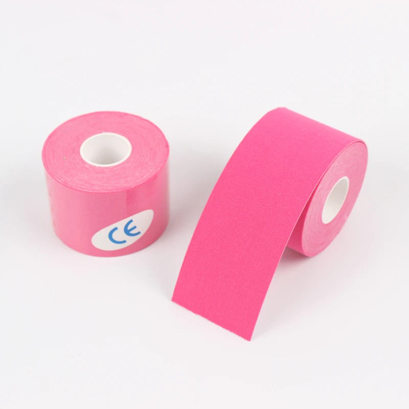 2.5cm Sports Kinesio Tape Muscle Kinesiology Elastic Knee Pain Relief Strain Patch Athletic Recovery Stickers Fitness Bandages