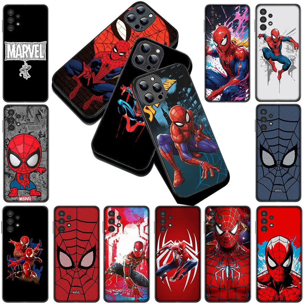Phone Cover for Motorola Moto G86 G57 E14 E15 G14 G34 G35 G84 G24 A54 G15 Power E22 Casing Soft Case Spider Man Marve Spiderman