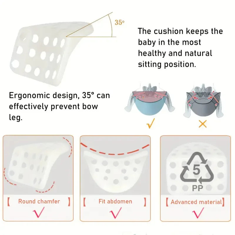 Ergonomic  Baby Carrier Adjustable Waistband Ergonomic Lightweight Collapsable Hipseat Carrier Portable Pocket