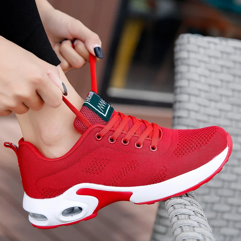 Women Running Shoes Breathable Casual Shoes Outdoor Light Weight White  Sports Shoes Casual Walking Sneakers for Wamen