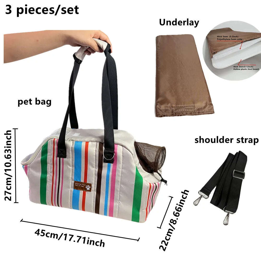 Breathable Cat Carrier Bag Dog Transporter Bag Portable Puppy Shoulder Bags Comfort Travel Pet Carrier for pet crossbody bag