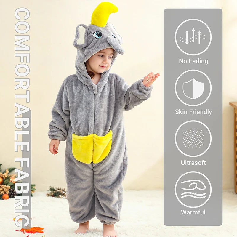 MICHLEY Halloween Lion Baby Rompers Clothes Hooded Flannel Cosplay Toddler Infant Pajamas Bodysuit Jumpsuit Costume For Kids Boy
