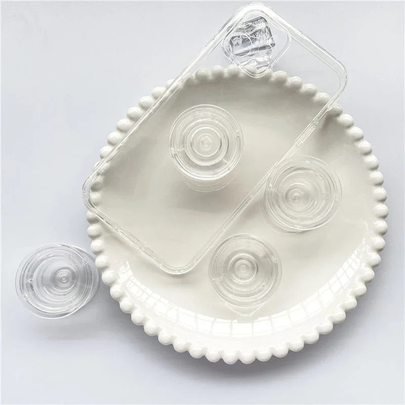 20PCS Bulk Collapsible Expanding Blank Mobile Phone Stand Grips Holders No Groove for Resin Vinyl DIY High for Phones