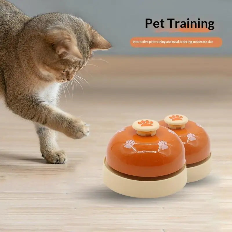 Pet Training Bell for Dogs and Cats–Non-Slip Print Communication Press Bell for Smart Feeding, Doggy Doorbell, Call Bell