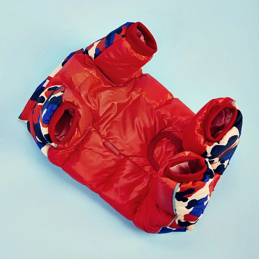 Winter Dog Coat Warm Waterproof Puppy Down Jacket Lightweight Outdoor Windproof Snowsuit Cold Weather Apparel for Small Dogs