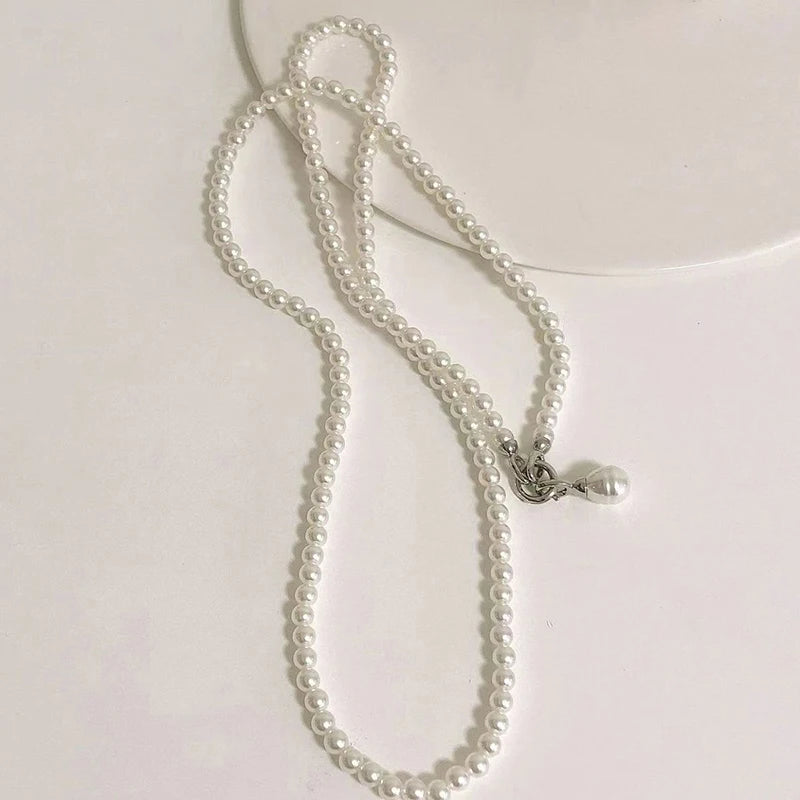 Fashion Personality Pearls Long Body Chain For Women Girls Versatile Chains Backpack Crossbody Jewelry Suit Accessories Gifts