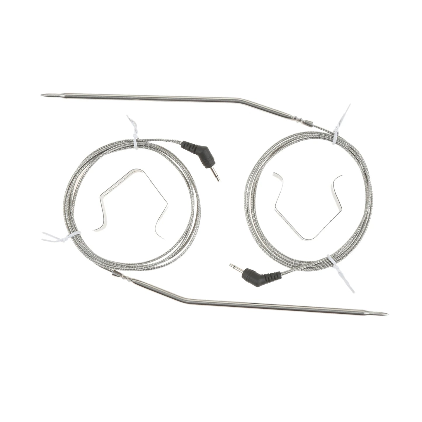 2 Pack Meat Thermometer Probe Replacement for Thermopro TP04 TP06 TP06S TP07 TP07S TP08 TP08S TP09 TP09B TP10 TP16 with 2 Clips