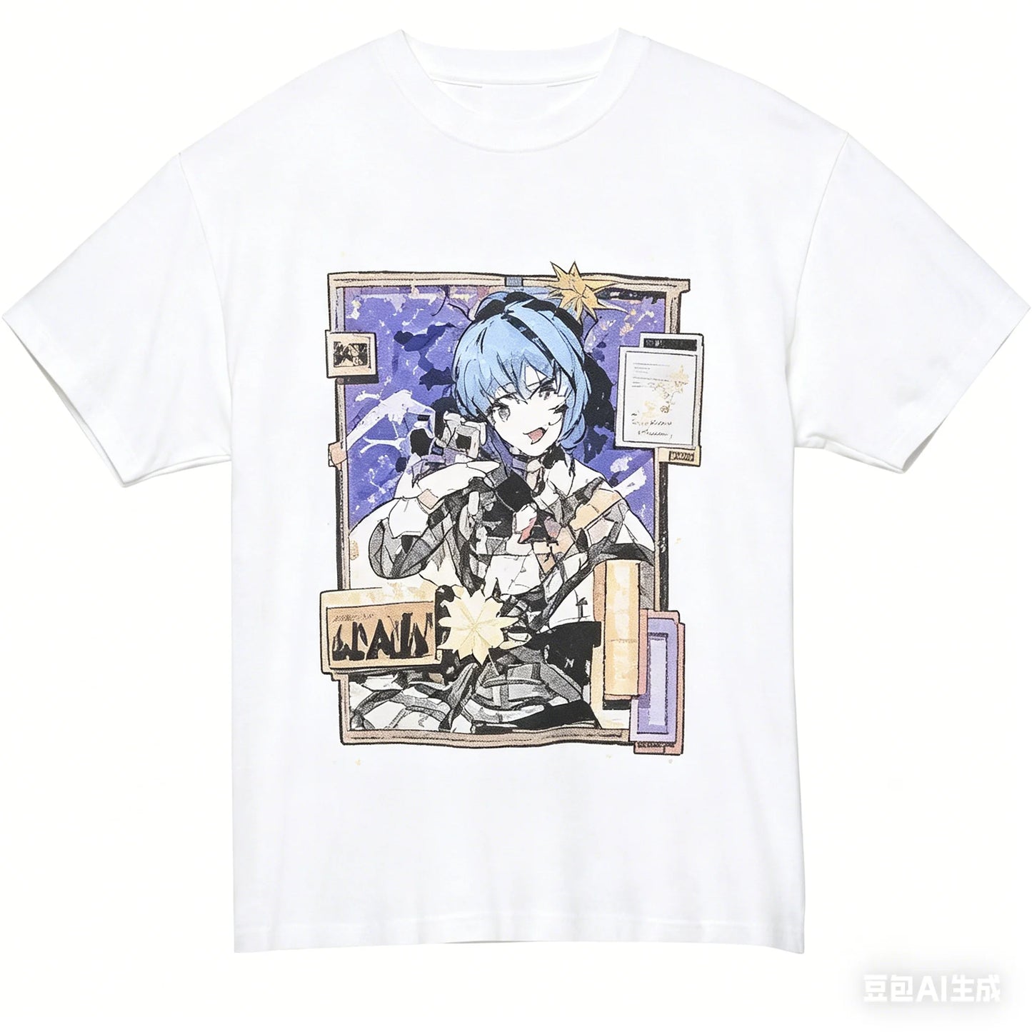 Hoshimachi Suisei T-shirt personality Clothes New Model Anime T-shirt Yearround clothing Streetwear Plus Size Unisex hot product