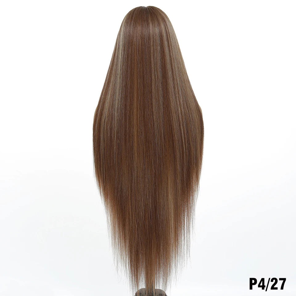 Highlight 13x6 Synthetic Lace Frontal Wigs For Women 40 Inch Long Silky Straight Lace Front Wigs High Quality American Afro Wigs