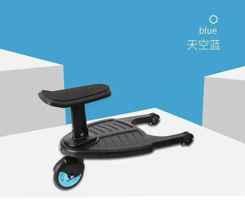 Universal Baby Stroller Accessories Strollers Step Board Adapter with Seat Twins Scooter Baby Accessories Baby Pram Hitchhiker