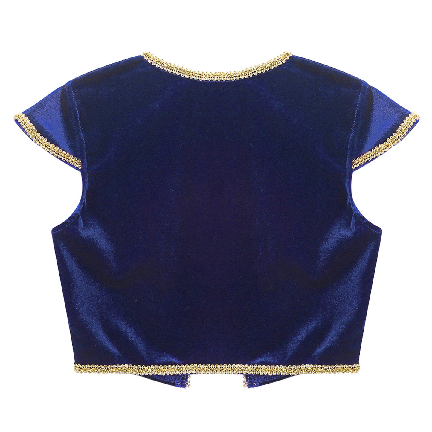 Kids Boys Arabian Prince Costume Cap Sleeve V Neck Braided Trimming Vest Waistcoat for Halloween Cosplay Theme Party Clothes