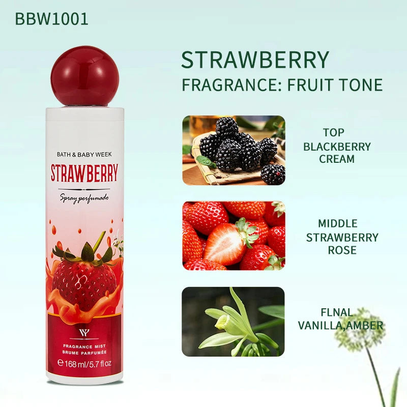 Rich Gourmand Perfume Unisex Fresh Berry Sweet Cookie Chocolate Cream Eau De Toilette Lasting Alluring Scent Body Spray 168ml